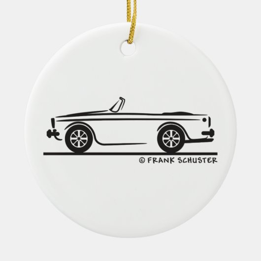 Sunbeam Tiger 1965 Keramisch Ornament (Voorkant)