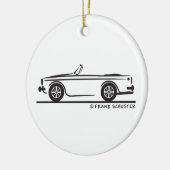 Sunbeam Tiger 1965 Keramisch Ornament (Links)