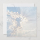 "Sunbeams" Christelijke geheugenkaart Bedankkaart (Achterkant)