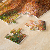 Sunbeams in een slecht beukenbos in de herfst - legpuzzel (Zijkant)