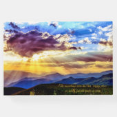 Sunbeams Mountains Celebration of Life Guest Book Gastenboek (Achterkant)