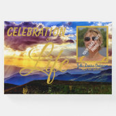 Sunbeams Mountains Celebration of Life Guest Book Gastenboek (Voorkant)