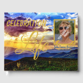 Sunbeams Mountains Celebration of Life Guest Book Gastenboek (Voorkant)