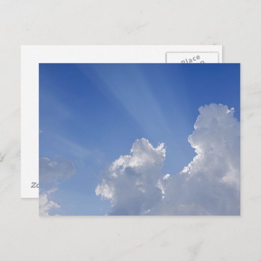 Sunbeams through Clouds, Val d'Orcia, Siena Briefkaart (Voorkant / Achterkant)