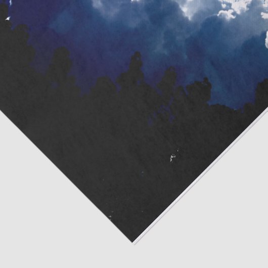 Sunbeams Through Storm Clouds Tissuepapier (Detail)