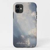 Sunbeams Witte Wolken Inspirerend Geloven Case-Mate iPhone Case (Achterkant)