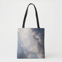 Sunbeams Witte Wolken Inspirerend Geloven Tote Bag