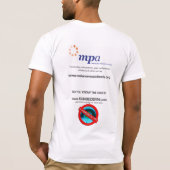 Sunbedban Melanoma Patiënten Australië steunen T T-shirt (Achterkant)