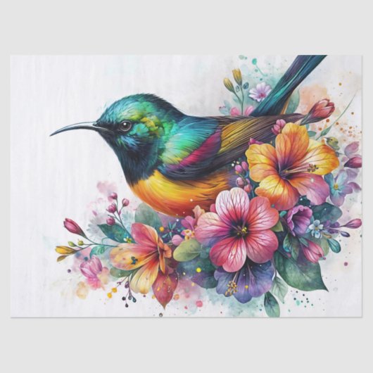 Sunbird Waterverf Art Tissuepapier (Voorkant)
