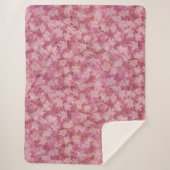 Sunbleached Maple Leaves on Red Sherpa Blanket Deken (Voorkant)