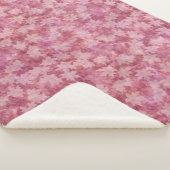 Sunbleached Maple Leaves on Red Sherpa Blanket Sherpa Deken (3/4)