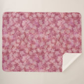 Sunbleached Maple Leaves on Red Sherpa Blanket Sherpa Deken (Voorkant (horizontaal))