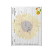 Sunbloemen Robin Daily Planner 5 - 1 Food Journal Notitieblok (Linkerzijde)