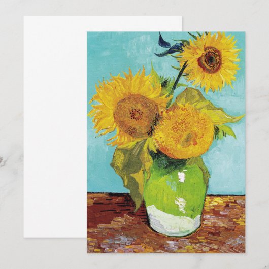 Sunbloemen Vincent van Gogh (Voorkant / Achterkant)