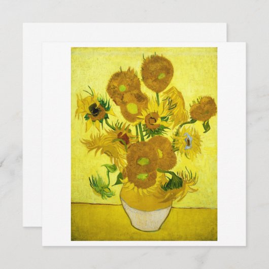 Sunbloemen Vincent van Gogh (Voorkant / Achterkant)