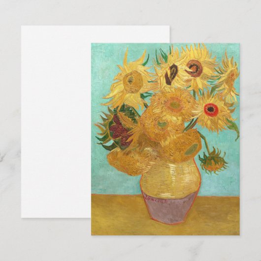 Sunbloemen Vincent van Gogh (Voorkant / Achterkant)