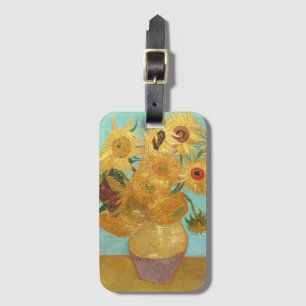 Sunbloemen Vincent van Gogh Bagagelabel