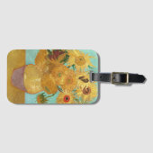 Sunbloemen Vincent van Gogh Bagagelabel (Voorkant (horizontaal))