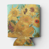 Sunbloemen Vincent van Gogh Blikjeskoeler (Achterkant)