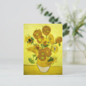 Sunbloemen Vincent van Gogh Briefkaart (Staand voorkant)