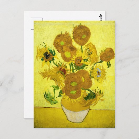 Sunbloemen Vincent van Gogh Briefkaart (Voorkant / Achterkant)