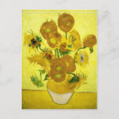 Sunbloemen Vincent van Gogh Briefkaart (Voorkant)