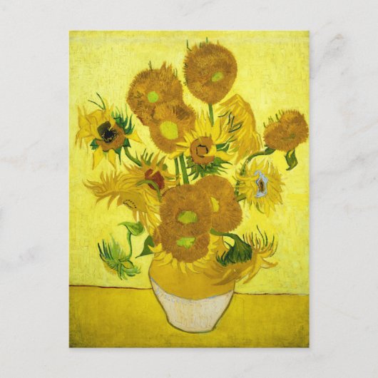Sunbloemen Vincent van Gogh Briefkaart (Voorkant)