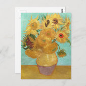 Sunbloemen Vincent van Gogh Briefkaart (Voorkant / Achterkant)