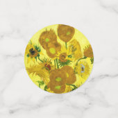 Sunbloemen Vincent van Gogh Confetti (Kleine voorkant)