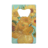 Sunbloemen Vincent van Gogh Creditkaart Flessenopener (Voorkant)