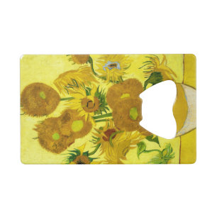Sunbloemen Vincent van Gogh Creditkaart Flessenopener