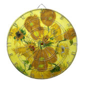 Sunbloemen Vincent van Gogh Dartbord (Voorkant)