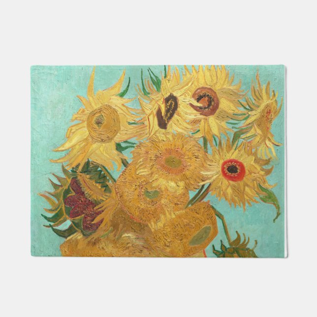 Sunbloemen Vincent van Gogh Deurmat (Voorkant)