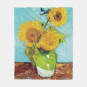 Sunbloemen Vincent van Gogh Fleece Deken (Voorkant)