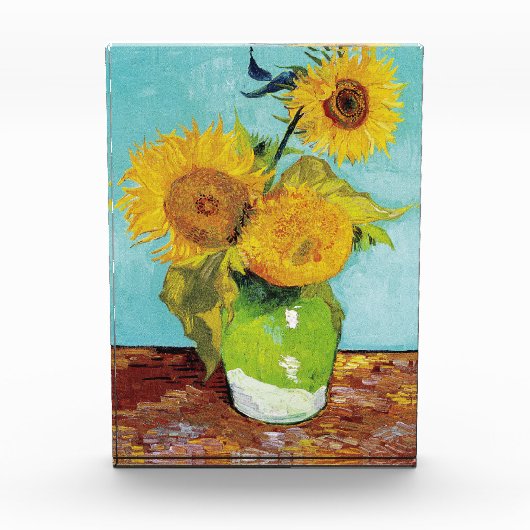 Sunbloemen Vincent van Gogh Fotoblokken (Voorkant)