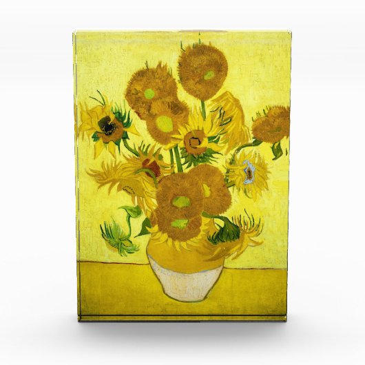 Sunbloemen Vincent van Gogh Fotoblokken (Voorkant)