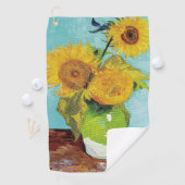 Sunbloemen Vincent van Gogh Golfhanddoek (Insitu)