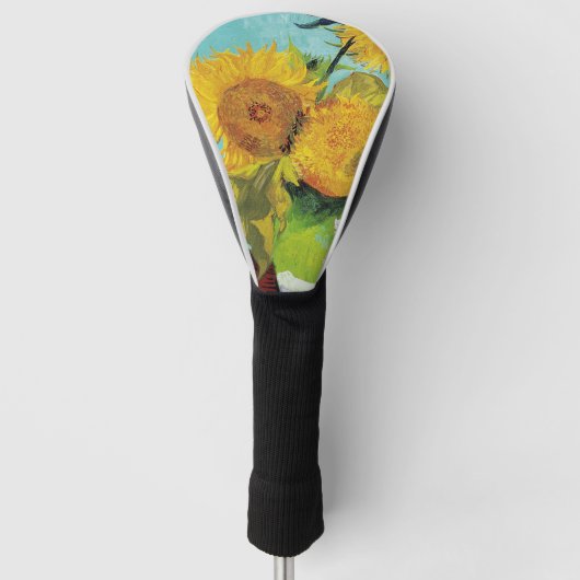 Sunbloemen Vincent van Gogh Golfheadcover (Voorkant)