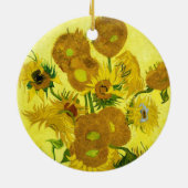 Sunbloemen Vincent van Gogh Keramisch Ornament (Achterkant)