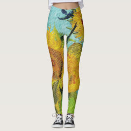 Sunbloemen Vincent van Gogh Leggings