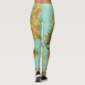 Sunbloemen Vincent van Gogh Leggings (Achterkant)