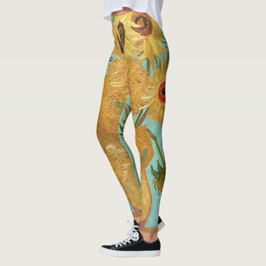 Sunbloemen Vincent van Gogh Leggings (Links)