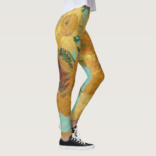 Sunbloemen Vincent van Gogh Leggings (Rechts)