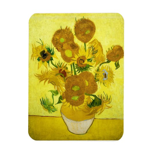 Sunbloemen Vincent van Gogh Magneet (Verticaal)
