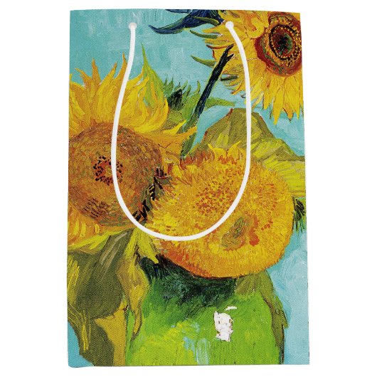 Sunbloemen Vincent van Gogh Medium Cadeauzakje (Voorkant)
