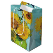 Sunbloemen Vincent van Gogh Medium Cadeauzakje (Achterkant Gekanteld)