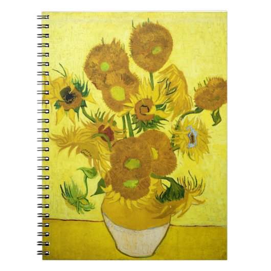 Sunbloemen Vincent van Gogh Notitieboek (Voorkant)