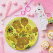 Sunbloemen Vincent van Gogh Papieren Bordje (Feest)