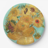 Sunbloemen Vincent van Gogh Papieren Bordje (Voorkant)