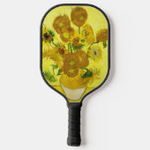 Sunbloemen Vincent van Gogh Pickleball Paddle (Achterkant)